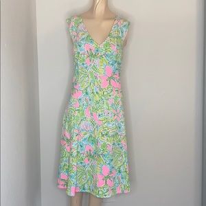 Lilly Pulitzer Dahlia Dress Coconut Jungle XL